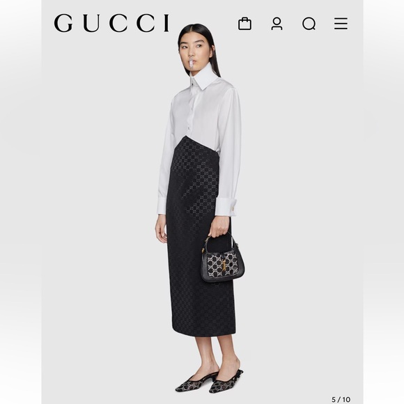 SOLD LIMITED LIZARD GUCCI CRYSTAL GG JACKIE 1961 - Picture 12 of 16